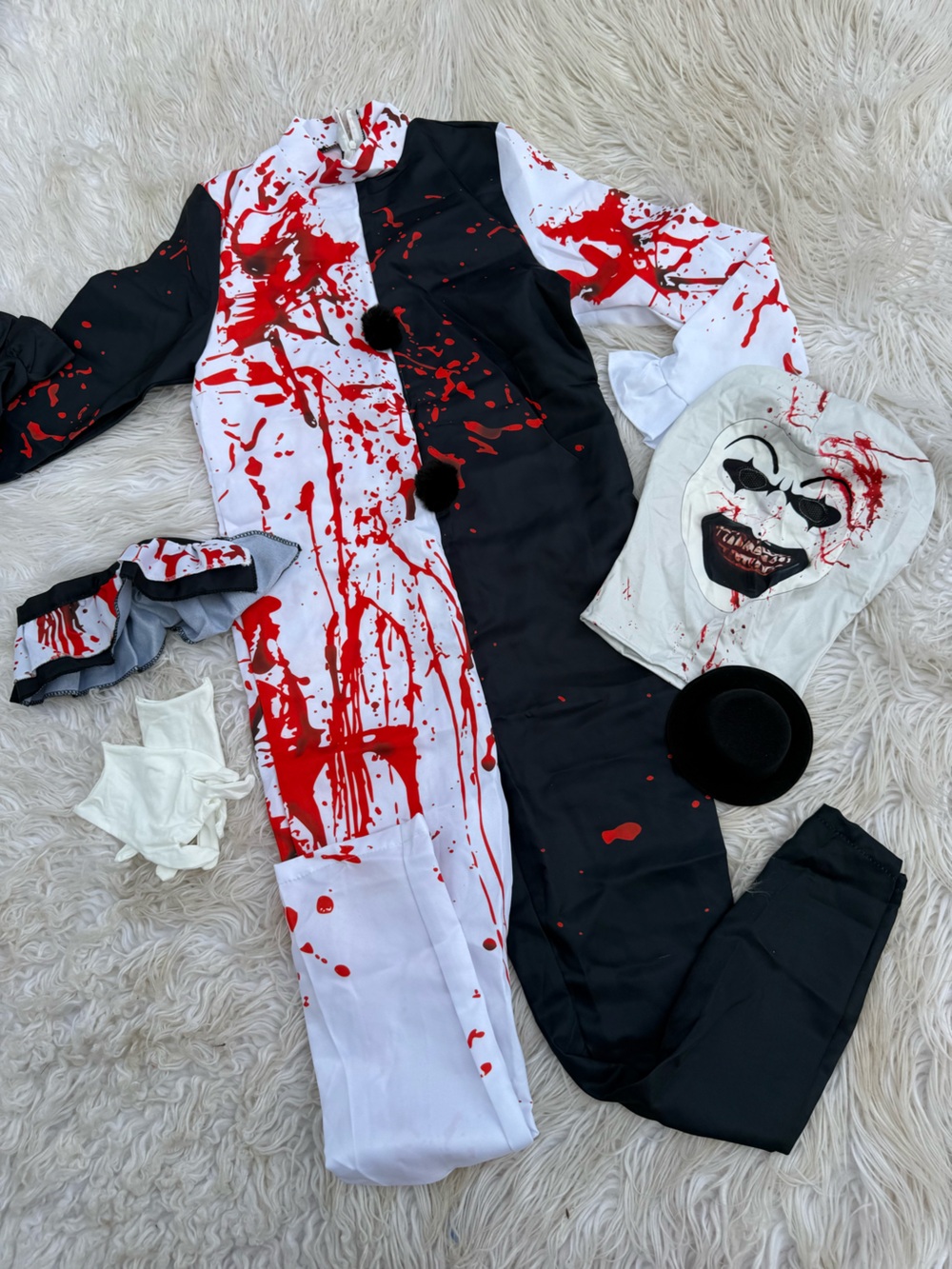 Kids art the clown costume (A4)